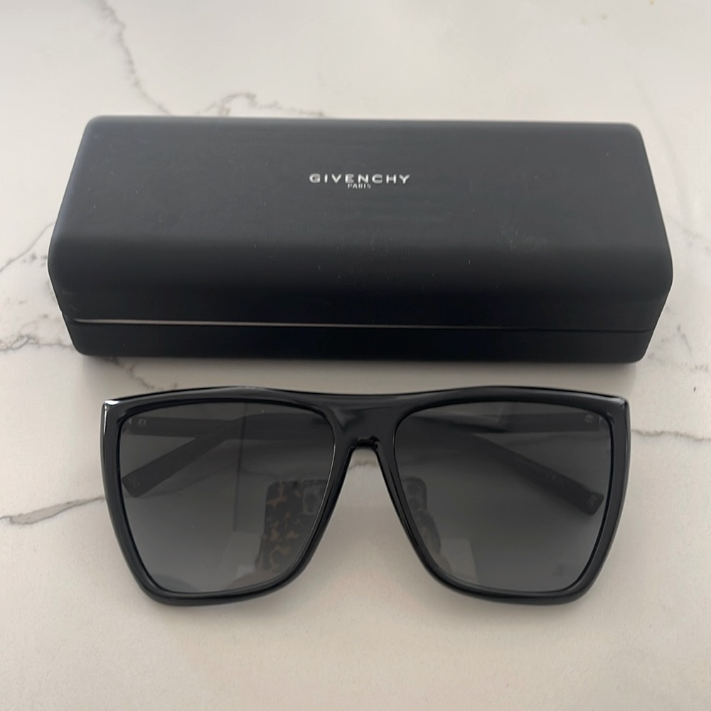 Givenchy oversized sunglasses, like new with case.